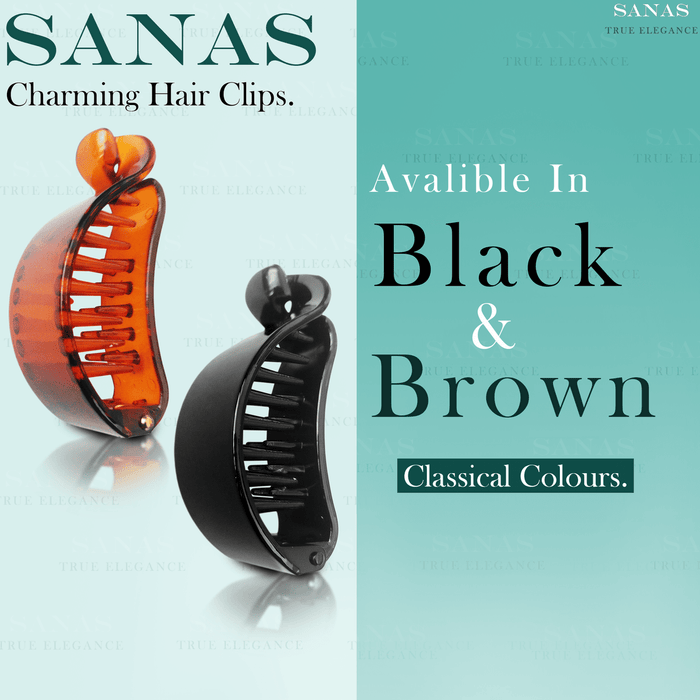 Korean acrylic banana hair clips for women
