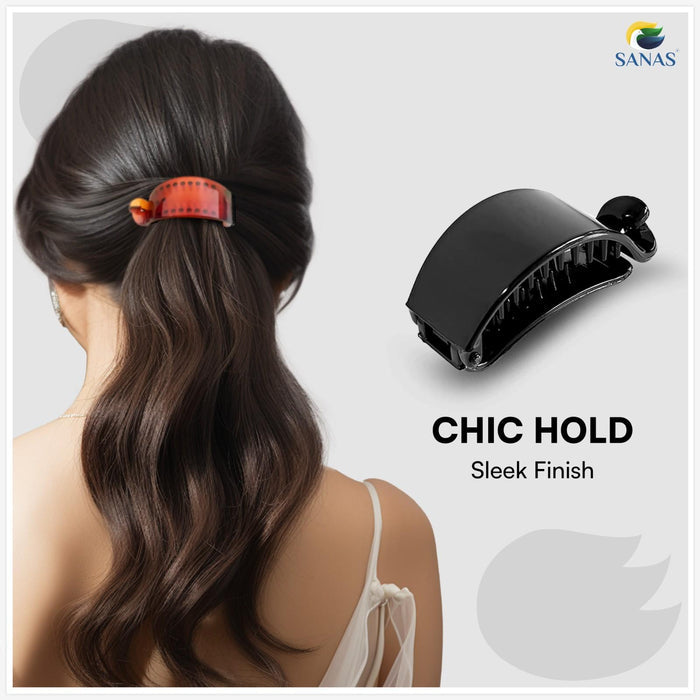 Acrylic banana hair clip for thick and thin hair