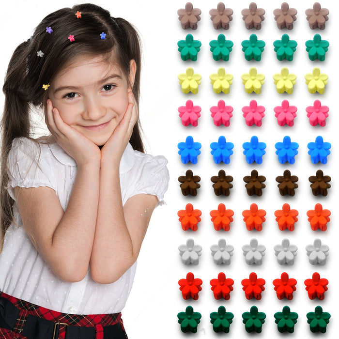 SANAS Mini Butterfly Hair Clips Set of 50 Multicolor Hair Accessories