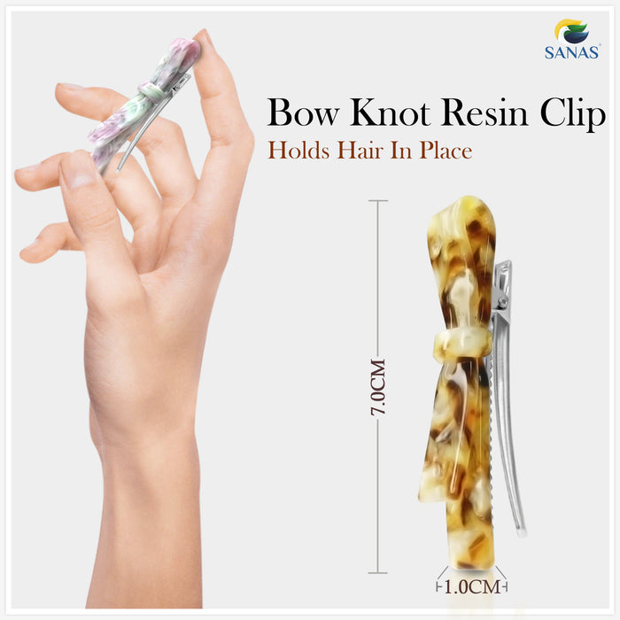 Premium Resin Bow Hair Clip for Everyday Styling