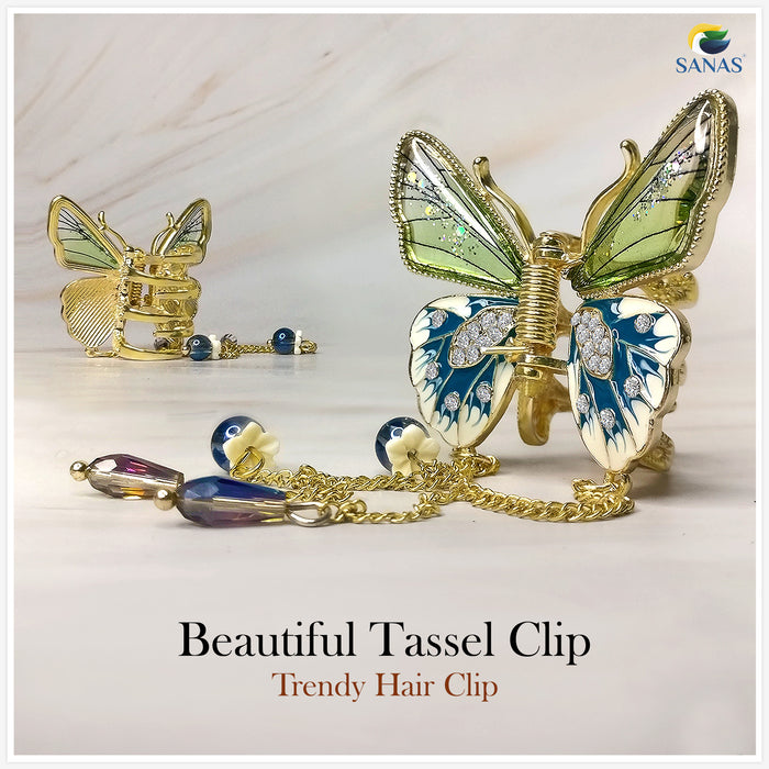 Korean Style Resin Butterfly Hair Clip for Wedding Hairstyles