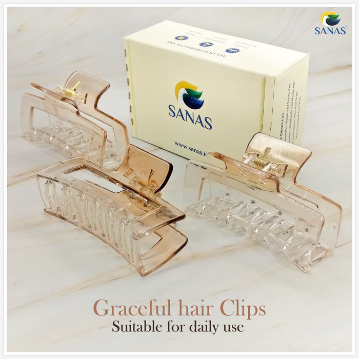 Lightweight Transparent Hair Clip for Women and Girls