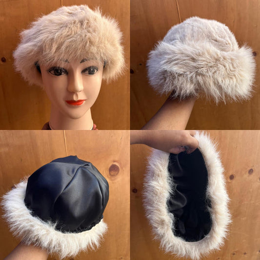 Satin lined Fluffy Cap