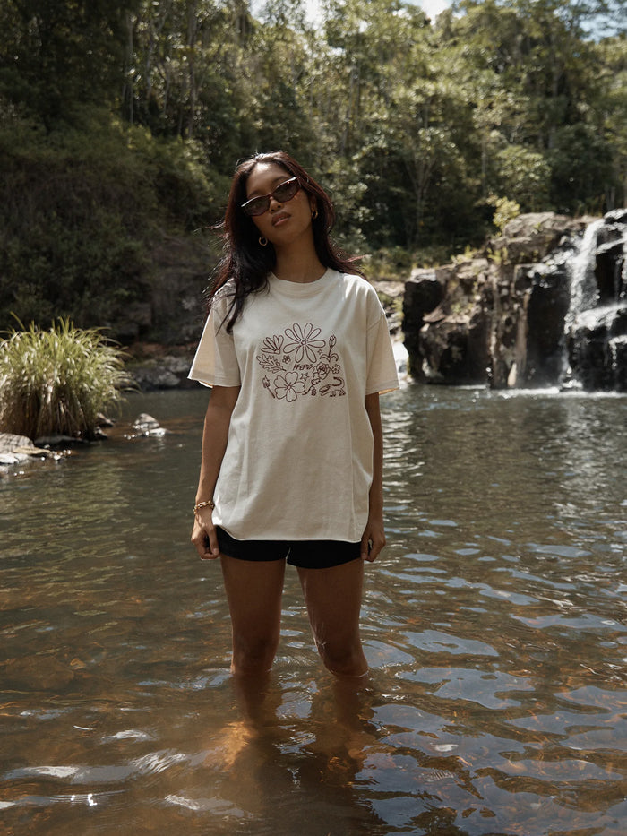 Shapes - Recycled Oversized Tee | Moonbeam-Image 2