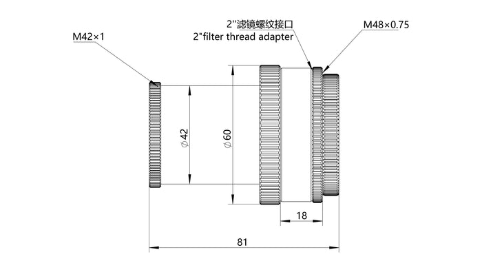 Sharpstar 0.84x Reducer and Flattener for Sharpstar 50EDPH Apo Triplet
