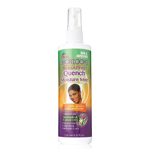 SHORTLOOKS SassAFraz Quench Moisture Mist spray 8oz by LUSTER'S