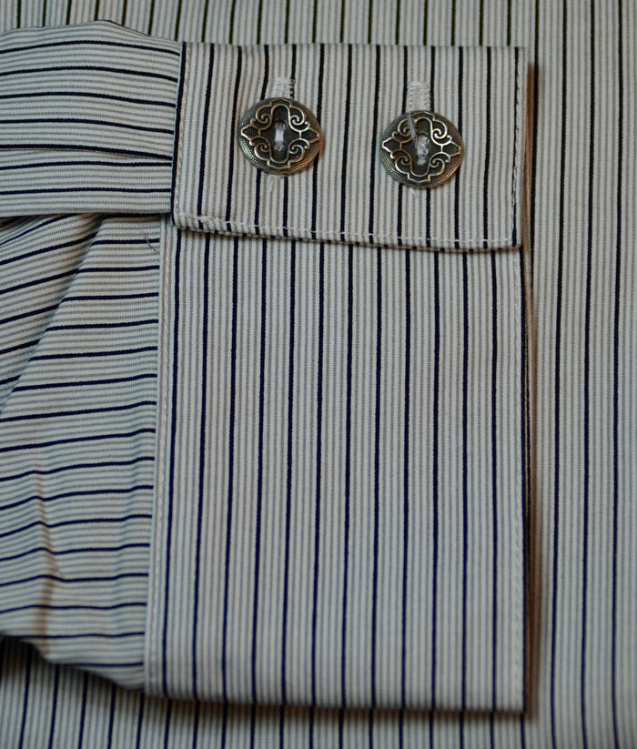 Sky Blue with Black Stripe Men's Dakota Shirt