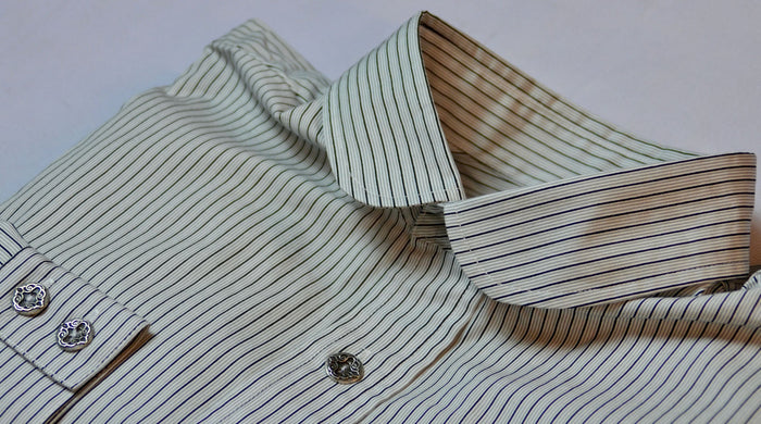 Sky Blue with Black Stripe Men's Dakota Shirt