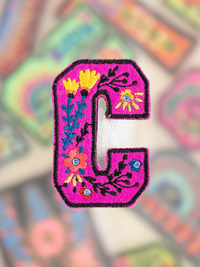 Stick-On Letter Patch - C-view 1