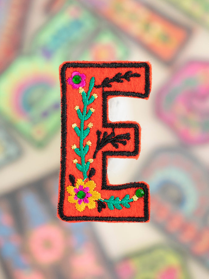 Stick-On Letter Patch - E-view 1