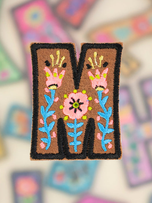 Stick-On Letter Patch - M-view 1
