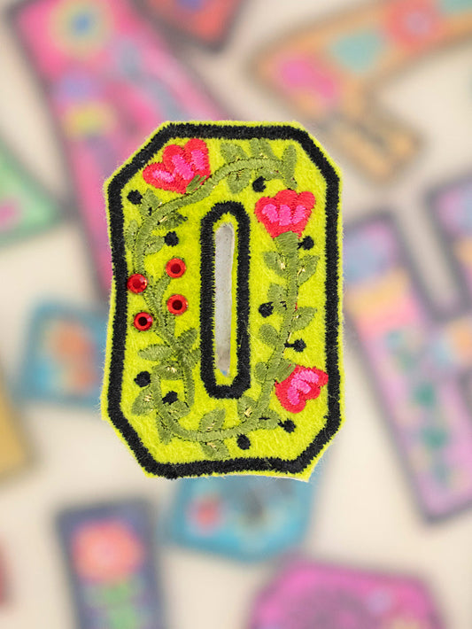 Stick-On Letter Patch - O-view 1
