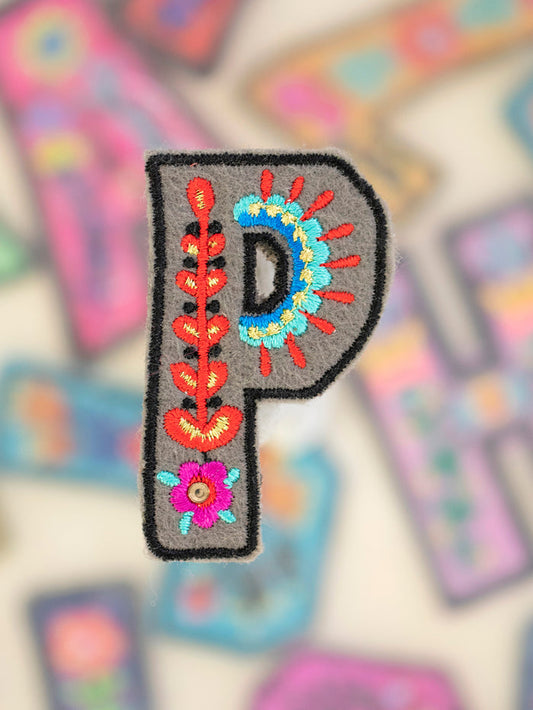 Stick-On Letter Patch - P-view 1