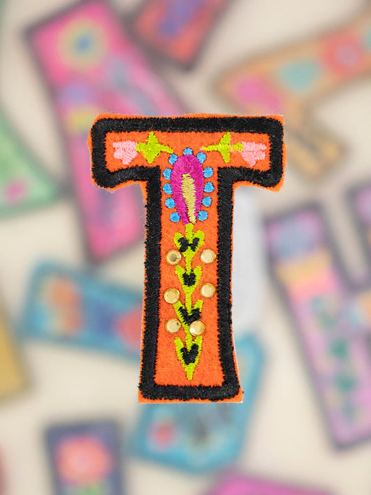 Stick-On Letter Patch - T-view 1
