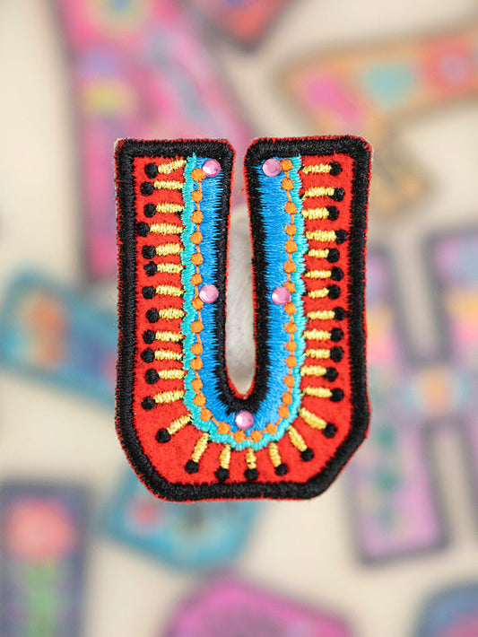 Stick-On Letter Patch - U-view 1