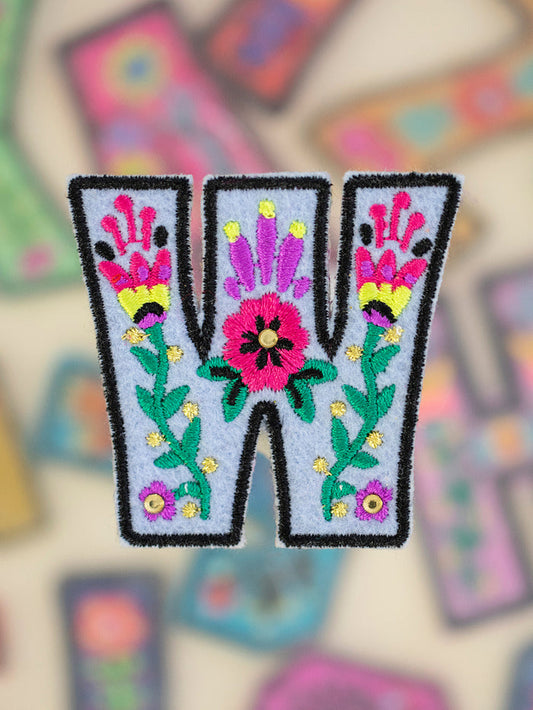Stick-On Letter Patch - W-view 1