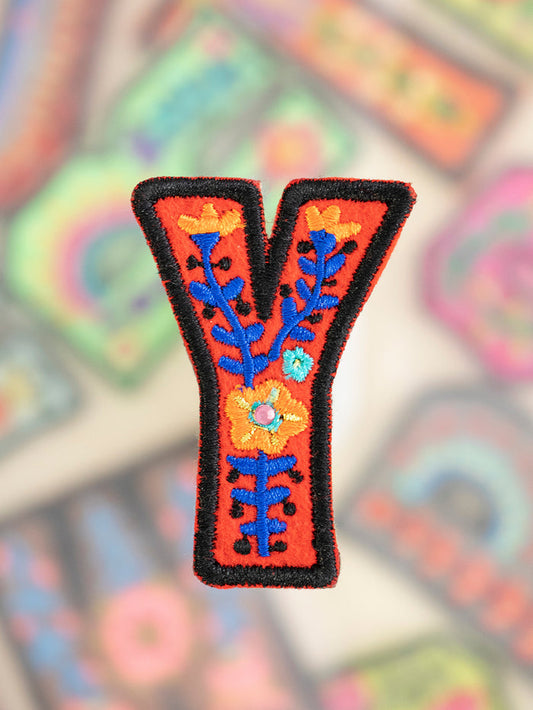 Stick-On Letter Patch - Y-view 1