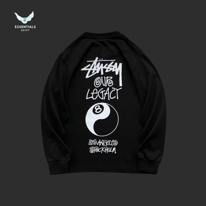 Stussy x Our Legacy Work Shop 8 Ball Yin Yang Pigment Dyed Sweatshirt