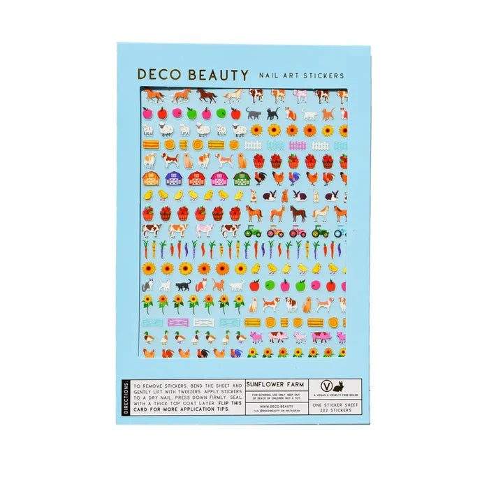 Sunflower Farm Nail Art Stickers