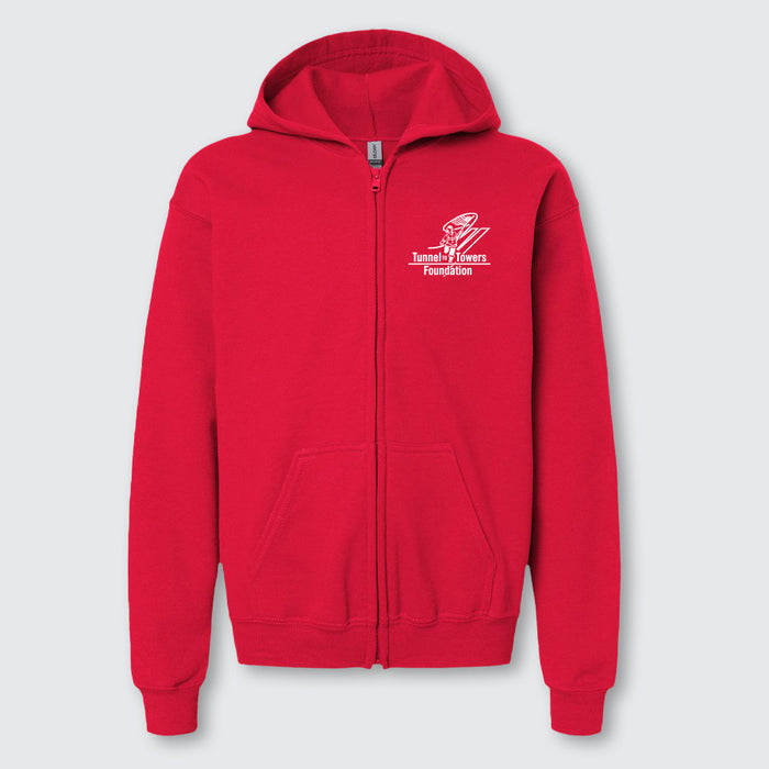 T2T Never Forget Full Zip Sweatshirt – Youth - (Red)