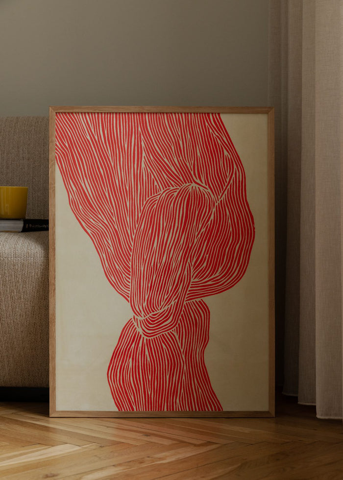 The Line - Red by Rebecca Hein