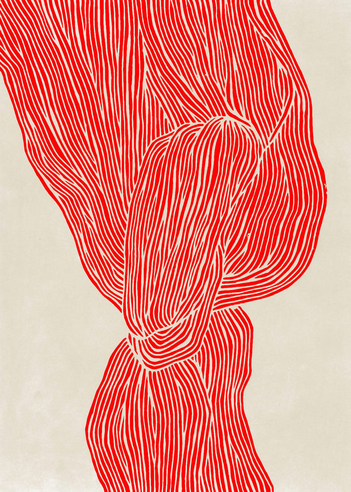 The Line - Red by Rebecca Hein