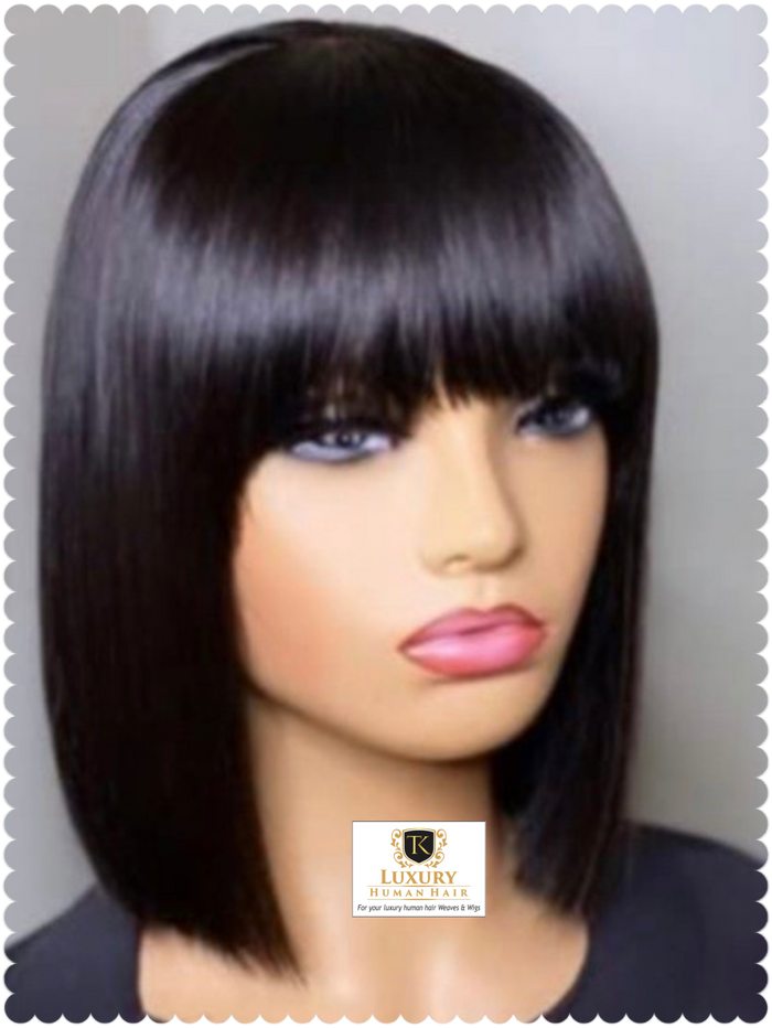 TK 12 inches Fringe Bob Wig image 0