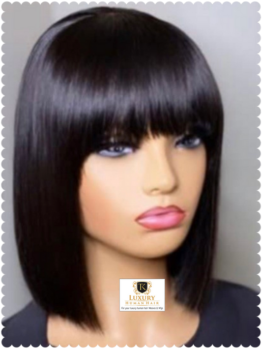 TK 12 inches Fringe Bob Wig image 0