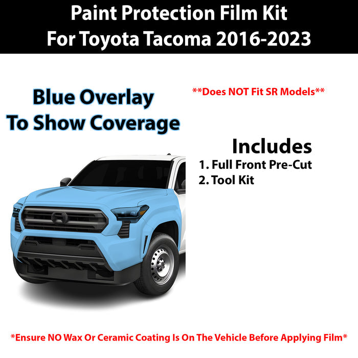 Fits Toyota Tacoma 2016 - 2023 Precut Premium Paint Protection Film Clear Bra PPF Decal Film Kit - Bogar Tech Designs