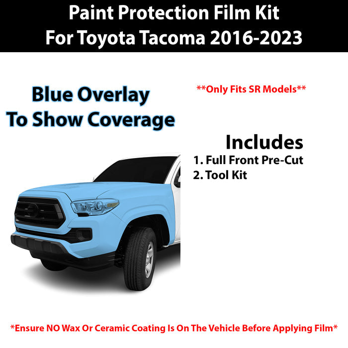 Fits Toyota Tacoma SR 2016 - 2023 Precut Premium Paint Protection Film Clear Bra PPF Decal Film Kit - Bogar Tech Designs
