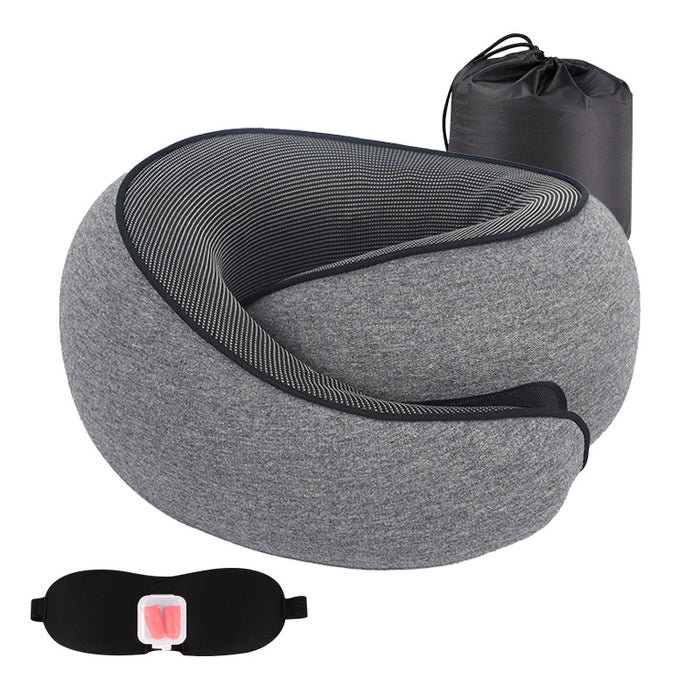 Dark gray / Pillow bag eye mask earplu