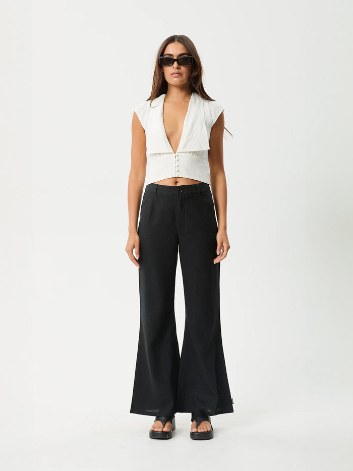 Twila - Linen Button Up Top | White-Image 6