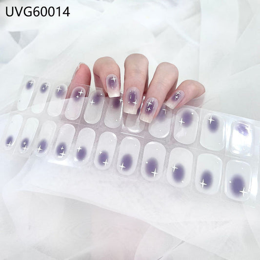 UV gel nail sticker semi-cured UVG60014