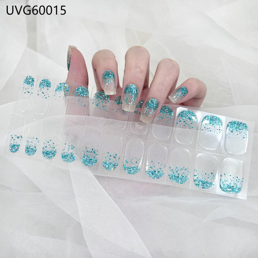 UV gel nail sticker semi-cured UVG60015