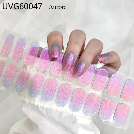 UV gel nail sticker semi-cured UVG60047