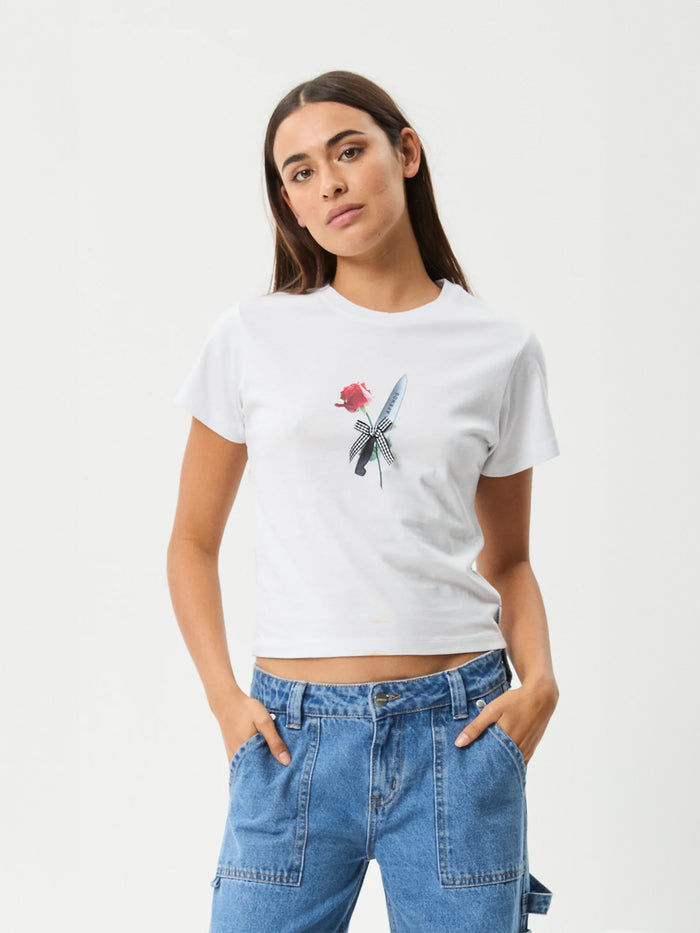 Valentine - Recycled Baby Tee | White-Image 1