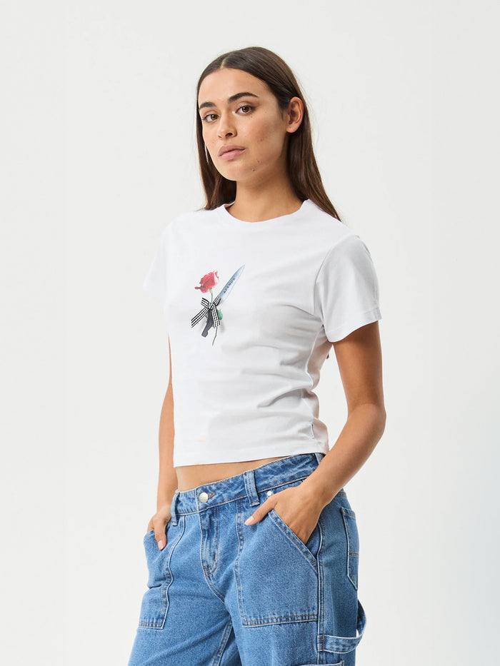 Valentine - Recycled Baby Tee | White-Image 5