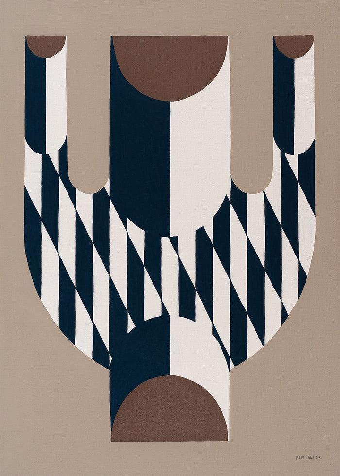 Vase with Diagonal Pattern by Studio Paradissi