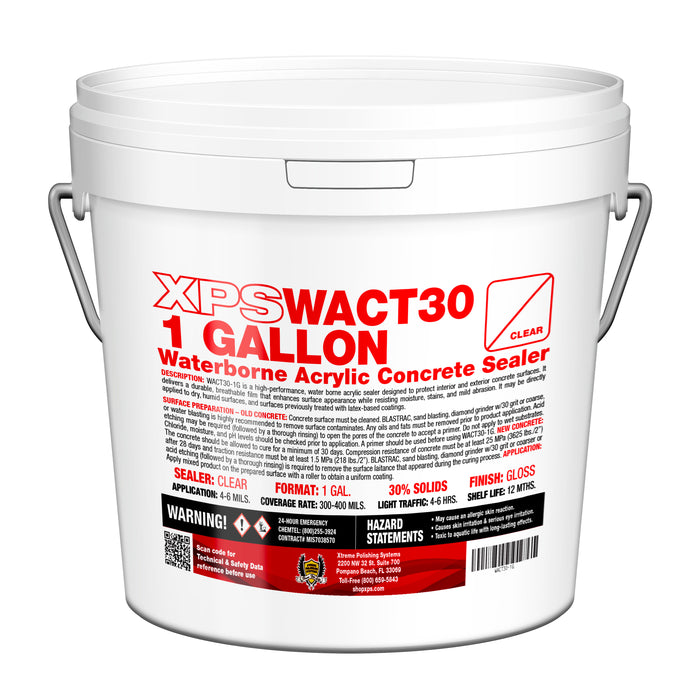 XPS WACT30 1G - Waterborne Acrylic Concrete Sealer.