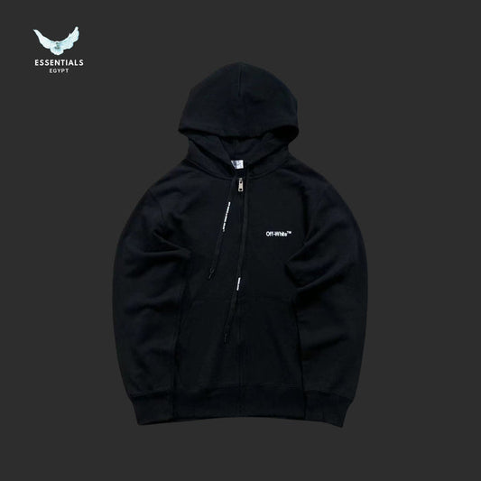 OFF - WHITE Wave Outline Diagonal Hoodie - ESSENTIALS EGYPT