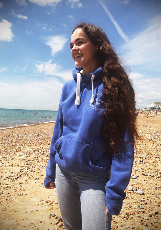 West Pier Hoodie - 'West Pier - Board Riders Club' logo - Blue