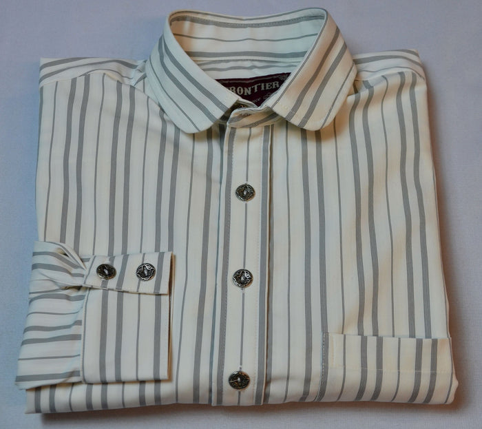 White & Black Stripe - Men's Dakota Shirt