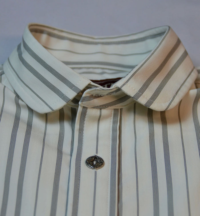 White & Black Stripe - Men's Dakota Shirt