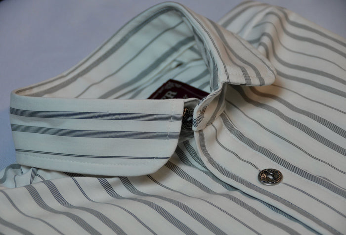 White & Black Stripe - Men's Dakota Shirt