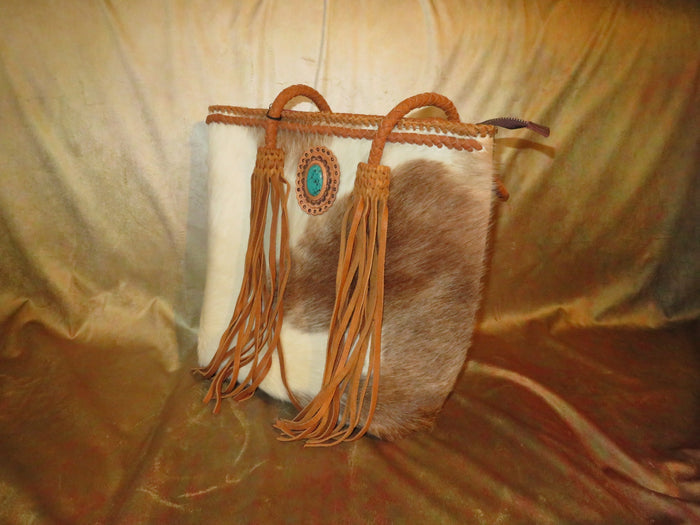 Women's Braided Leather Shoulder Purse