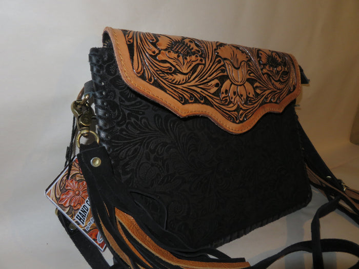 Women's Suede Embossed Purse